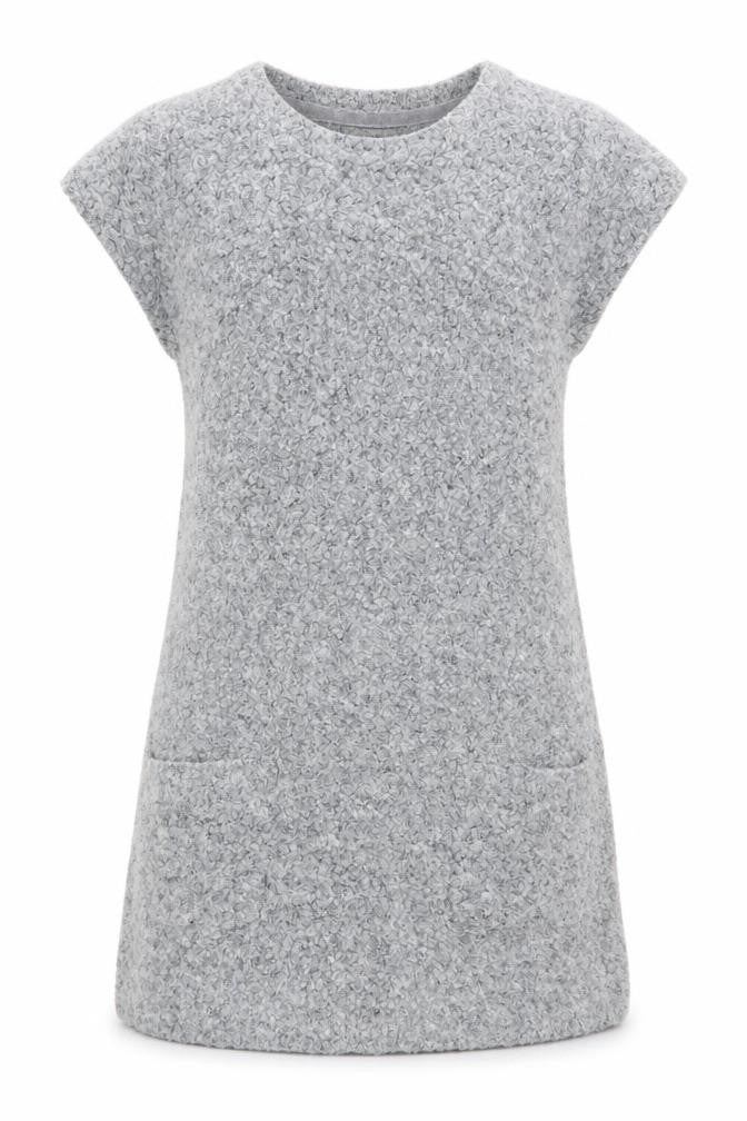 Front view of Next girls’ grey jumper, size 9, years