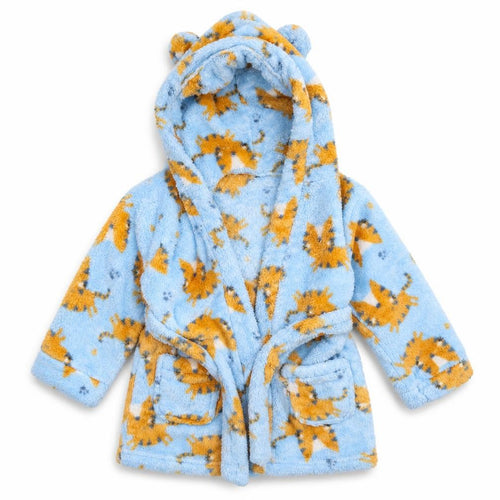 Studio Baby Blue Animal Print  Babydoll Robe Size 12-18 Months