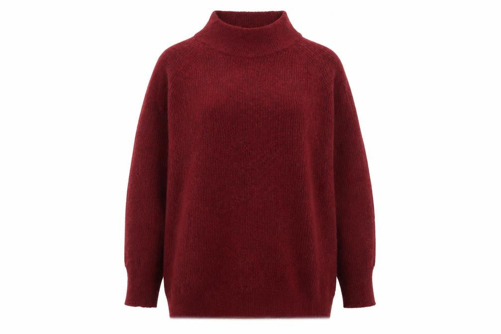 Front view of Topshop women’s purple jumper, size XS