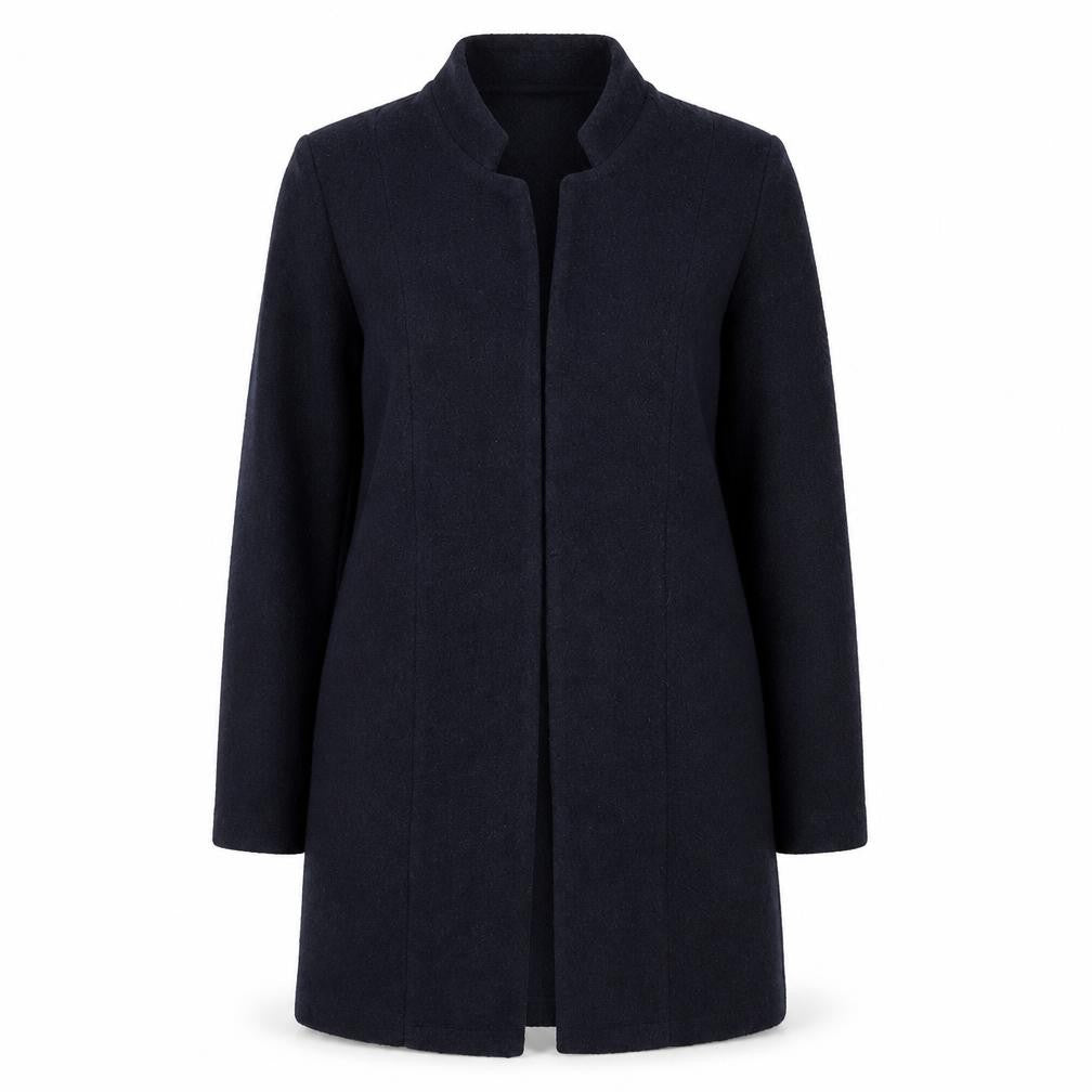 Front view of F&F women’s blue wrap jumper, size UK 10