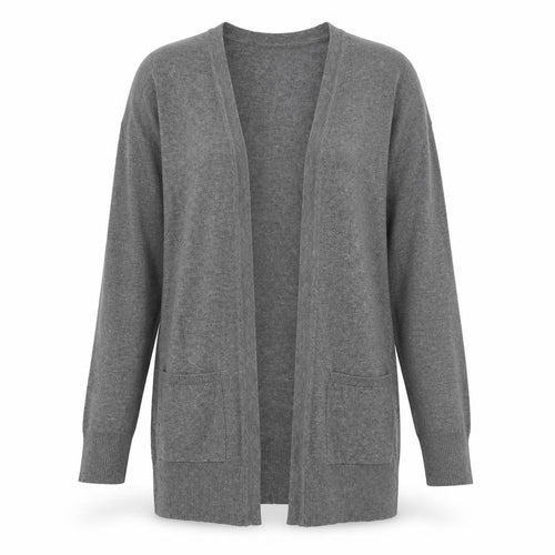F&F Womens Grey  Knit Cardigan Jumper Size 6