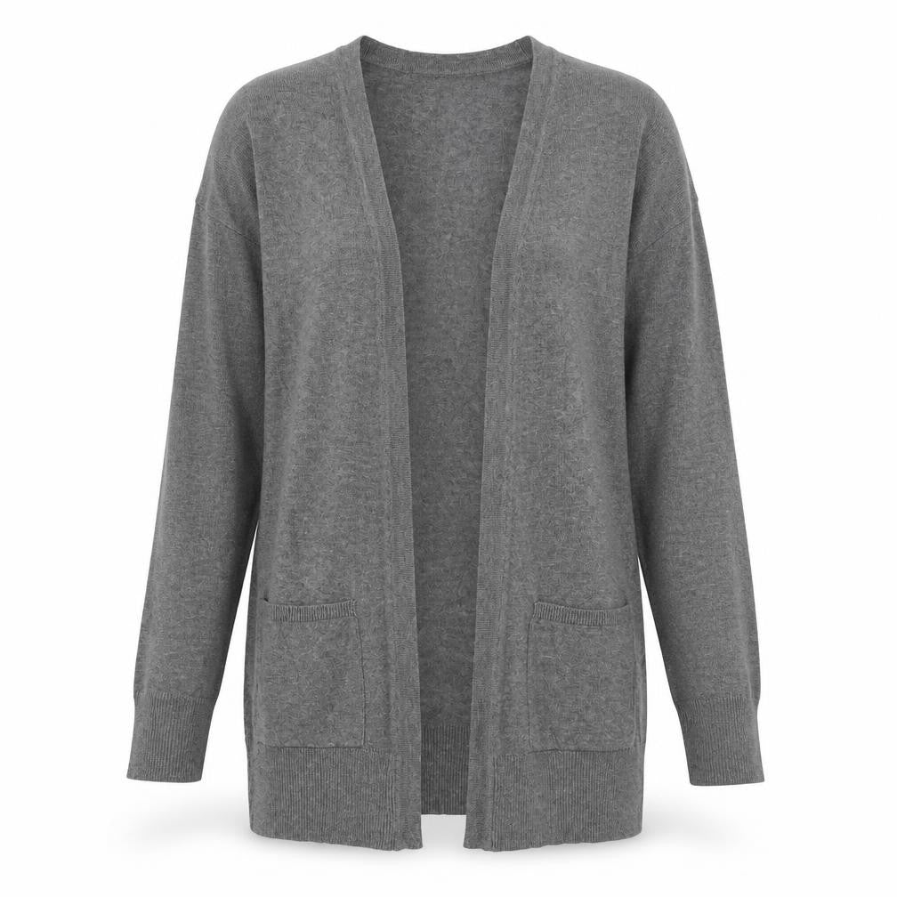 F&F Womens Grey  Knit Cardigan Jumper Size 6