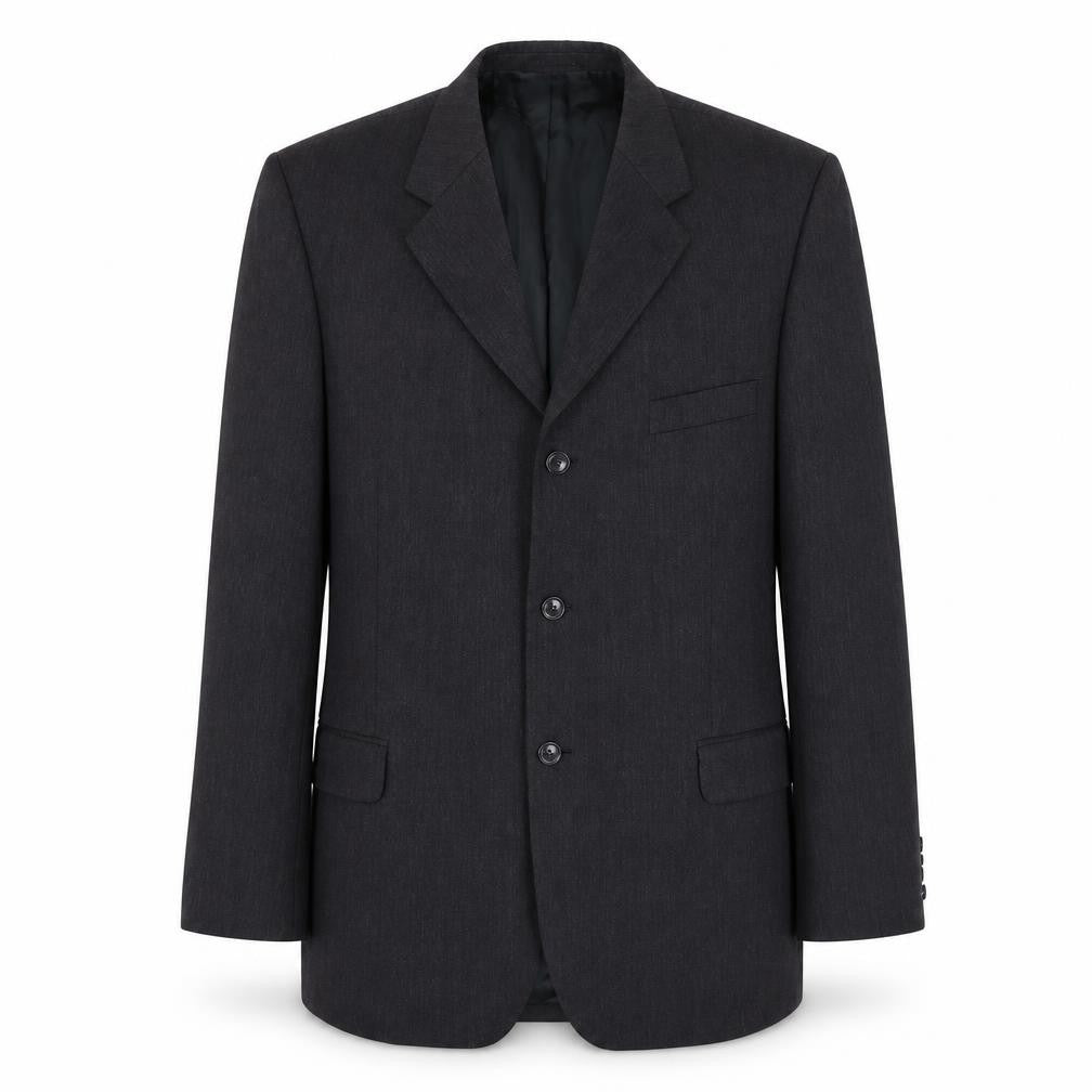 Front view of Preworn men’s grey jacket blazer, size 44