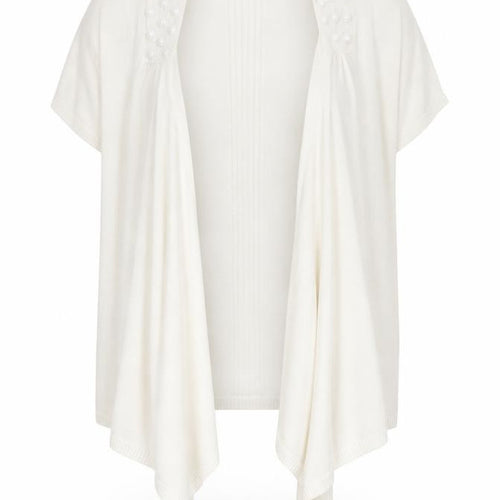 Marks and Spencer Womens White  Knit Cardigan Jumper Size L