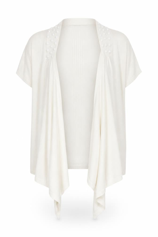 Marks and Spencer Womens White  Knit Cardigan Jumper Size L