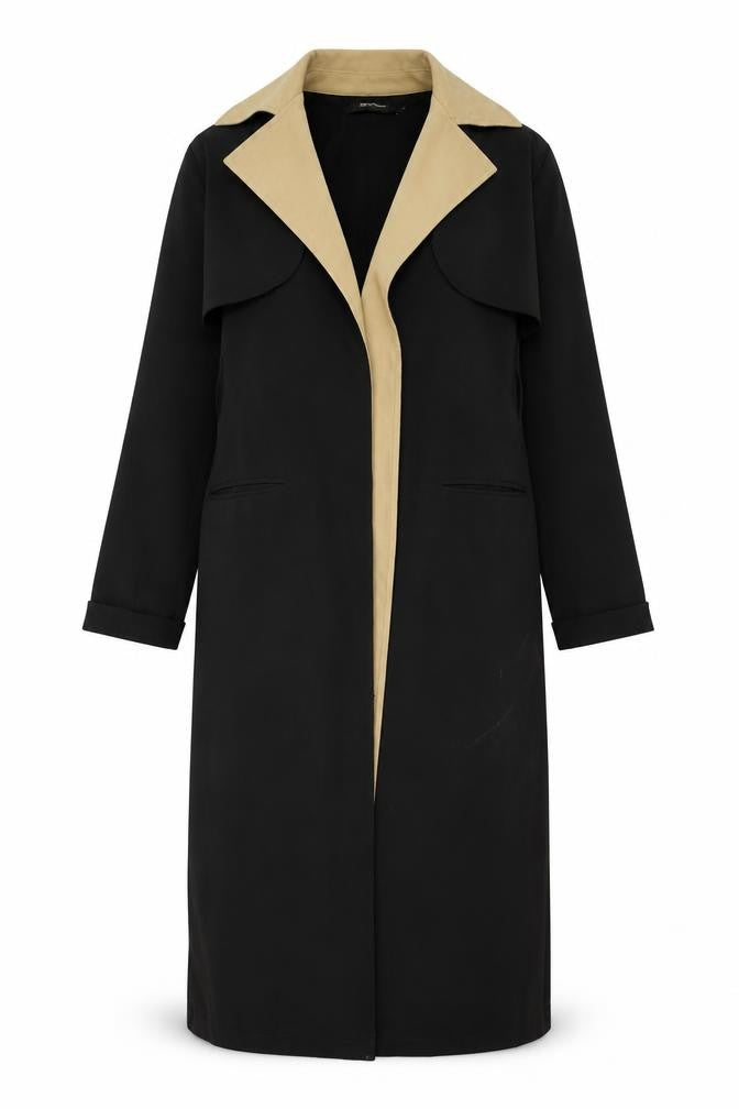 Front view of Missguided women’s black jacket, size UK 4