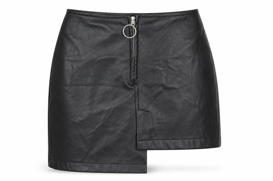 Front view of daystar women’s black flare skirt, size M