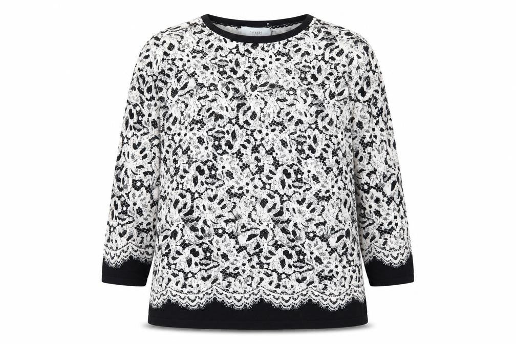 Front view of Coast women’s multicoloured floral jumper, size M