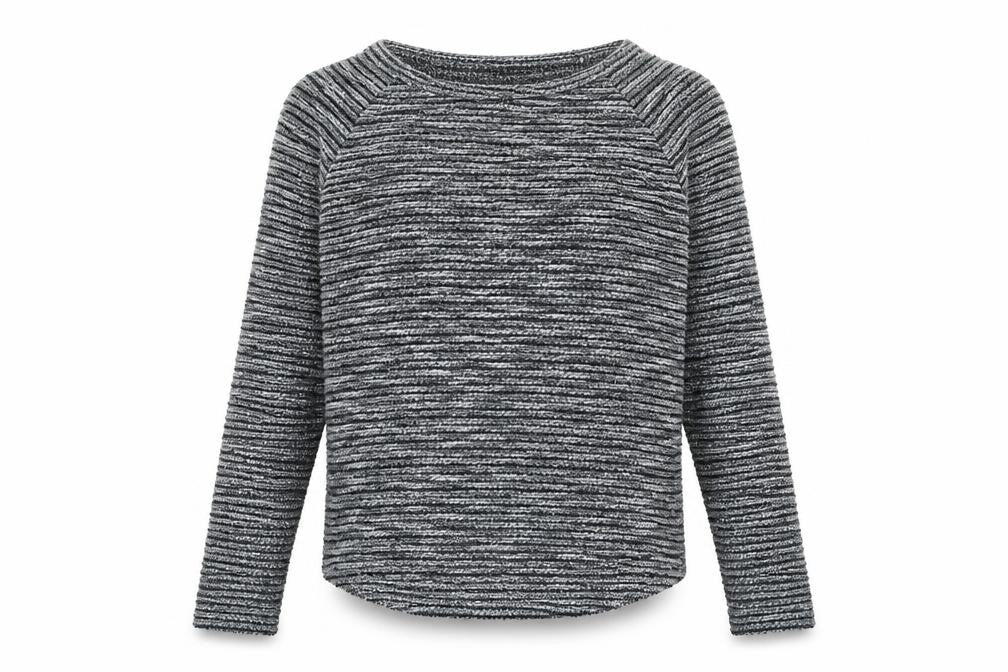 Front view of KNITWEAR women’s blue jumper, size UK 10