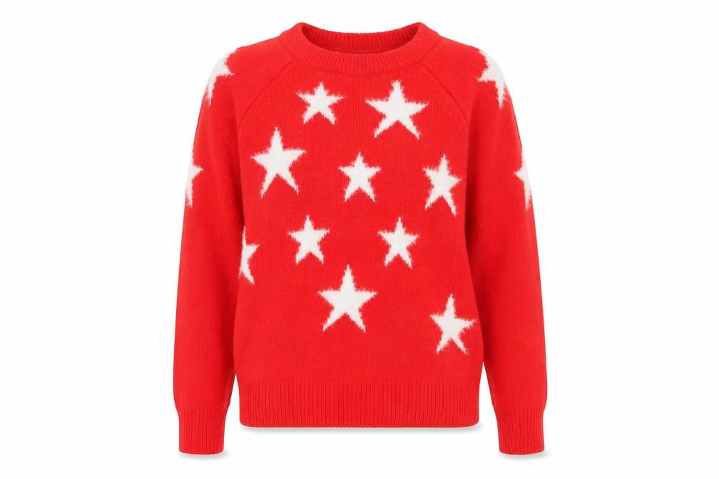 Front view of Next women’s red polka dot jumper, size XS
