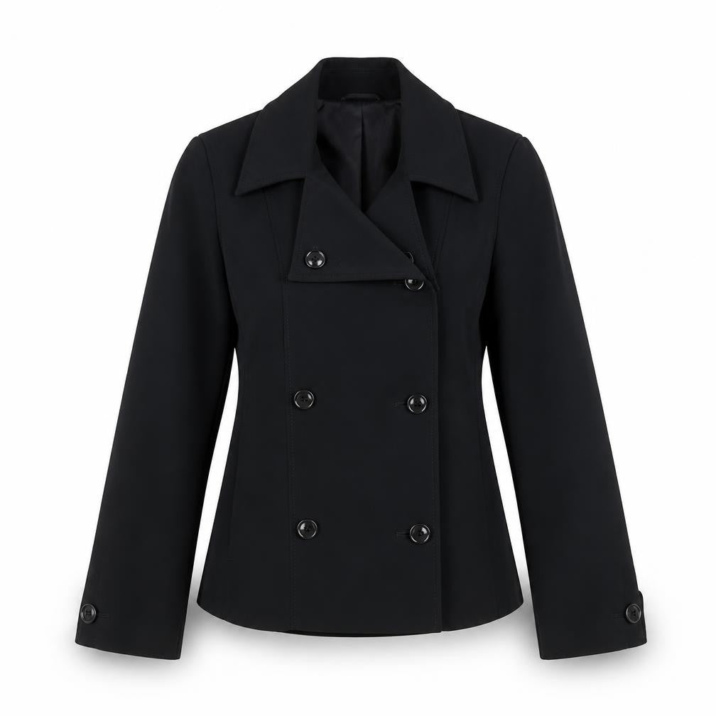 Front view of Marks & Spencer women’s black jacket suit jacket, size UK 12