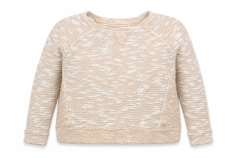 Front view of New Look women’s beige knit jumper, size UK 8