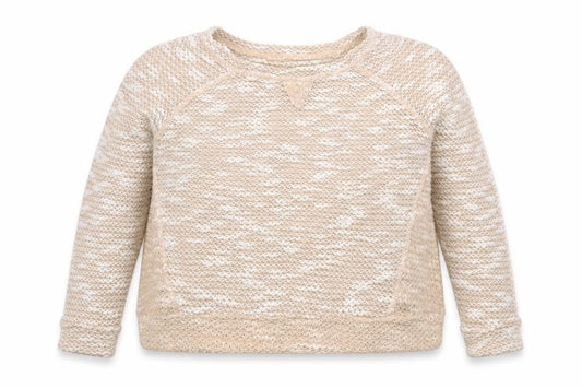 Front view of New Look women’s beige knit jumper, size UK 8