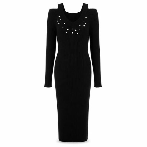 Body Flirt Womens Black  Knit Bodycon  Size S