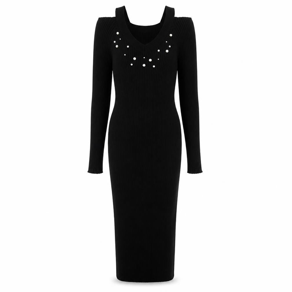 Body Flirt Womens Black  Knit Bodycon  Size S