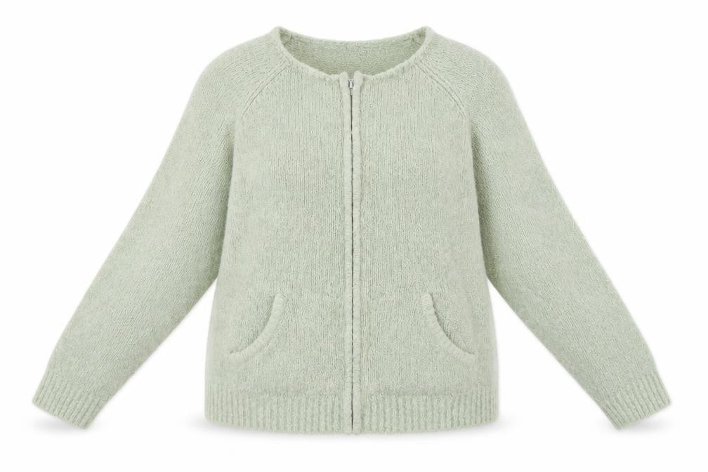 Front view of Dorothy Perkins women’s green jacket, size UK 20