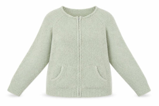 Front view of Dorothy Perkins women’s green jacket, size UK 20