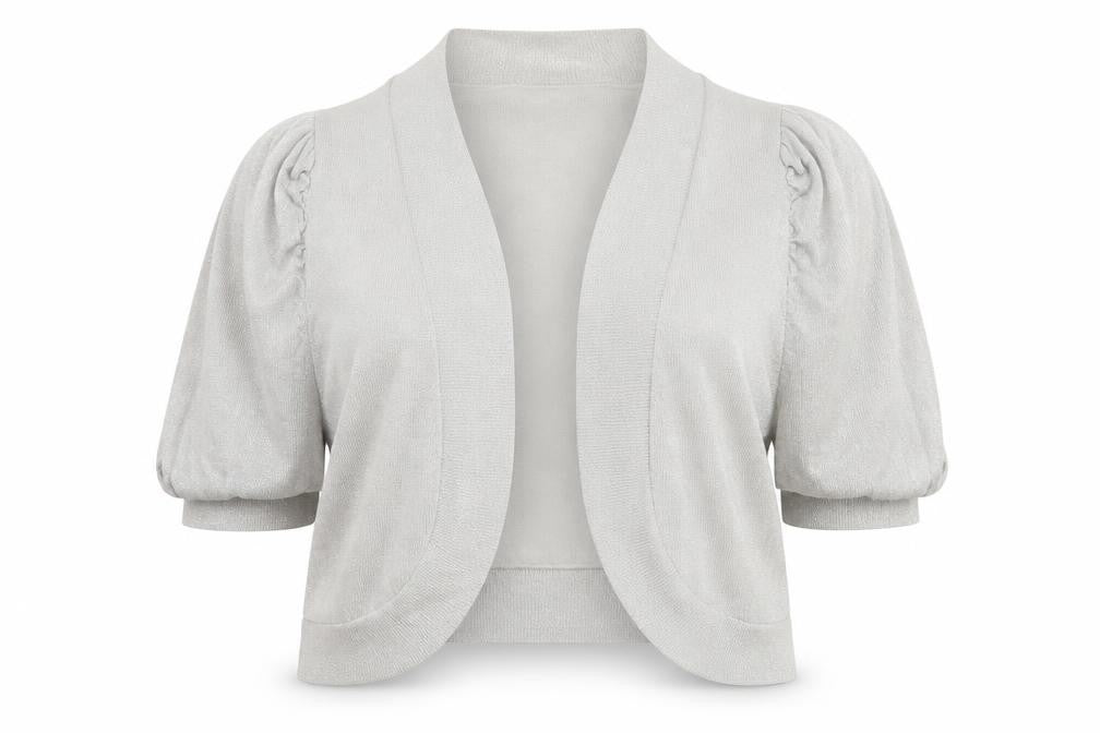 Glamorosa Womens Silver   Cardigan Jumper Size 20