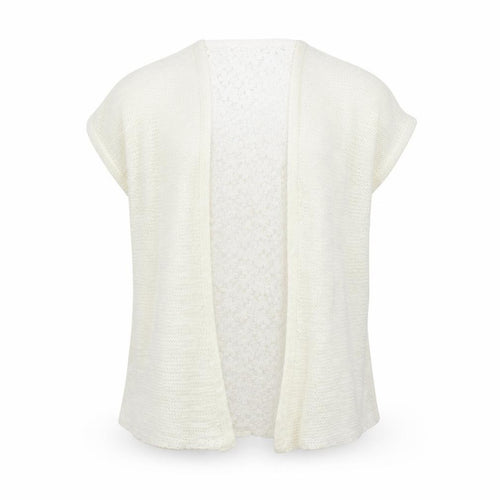 yd Girls White   Cardigan Jumper Size 10-11 Years