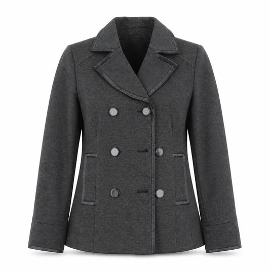 Front view of Principles women’s grey jacket, size UK 12