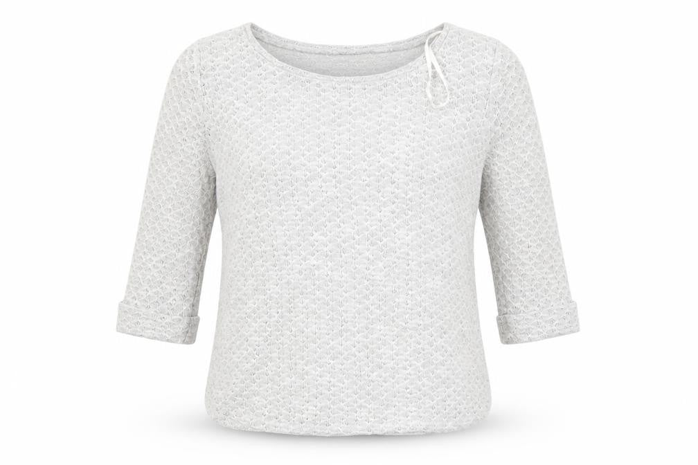 Front view of New Look women’s grey jumper, size UK 8