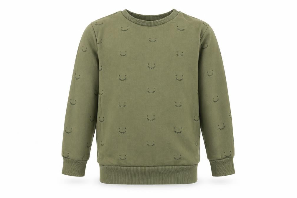 Front view of George boys’ green pullover sweatshirt, size 3-4, years
