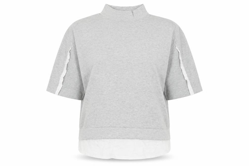 Front view of French Connection women’s grey jumper, size M