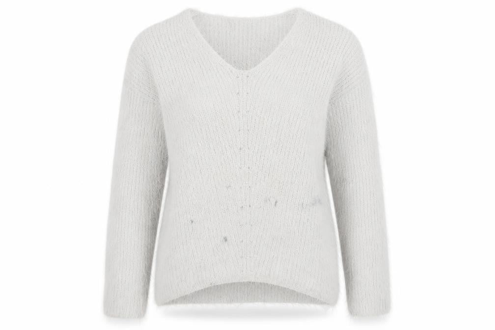 Front view of Atmosphere women’s beige jumper, size S