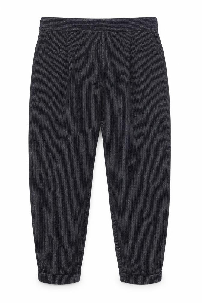 Marks and Spencer Mens Blue Striped  Jogger Trousers Size 18 L22 in