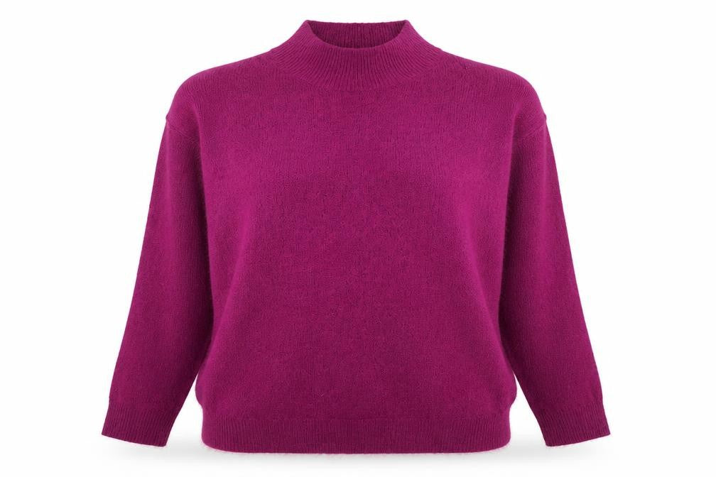 Front view of Red Herring women’s purple jumper, size UK 12