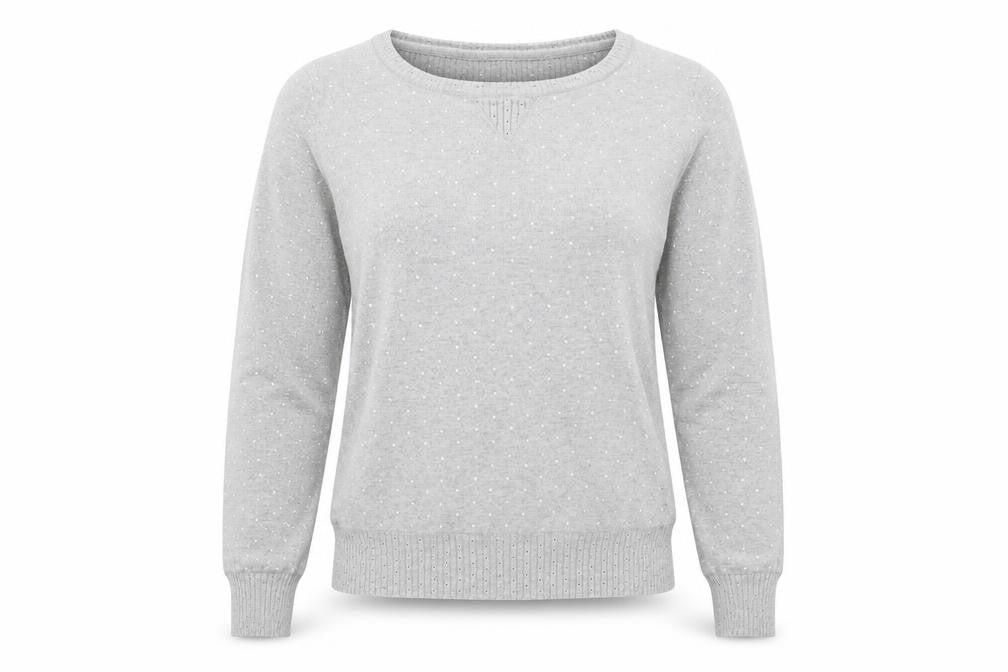 Front view of Marks & Spencer women’s grey jumper size 2xs