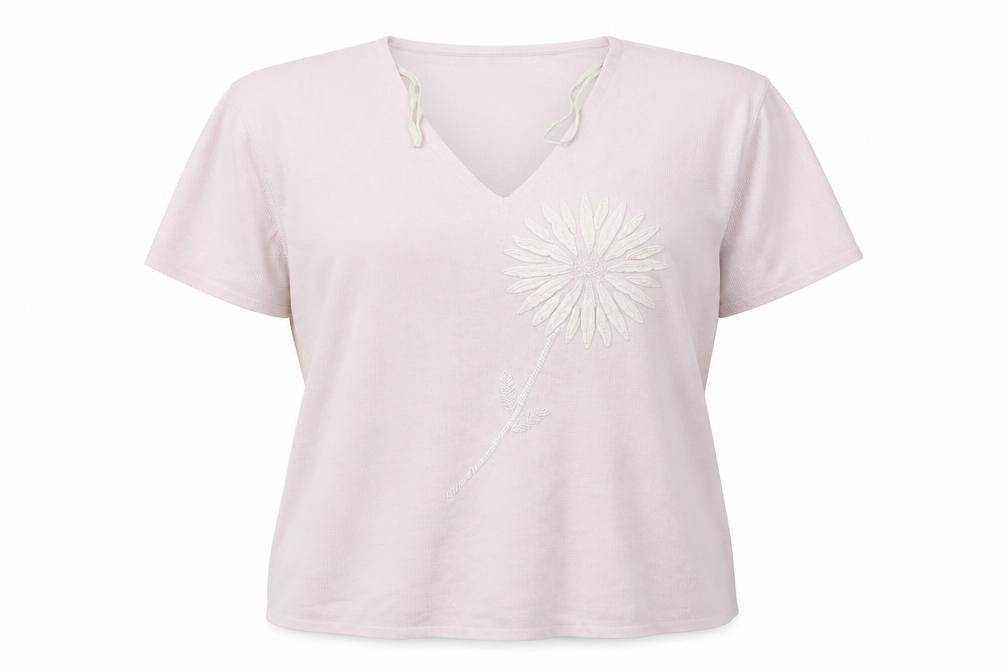 Front view of Casamia women’s pink knit jumper, size L