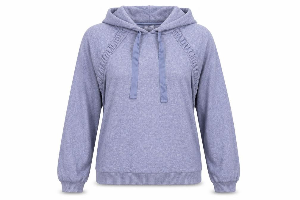 Front view of Next women’s blue solid top pyjama top, size XS