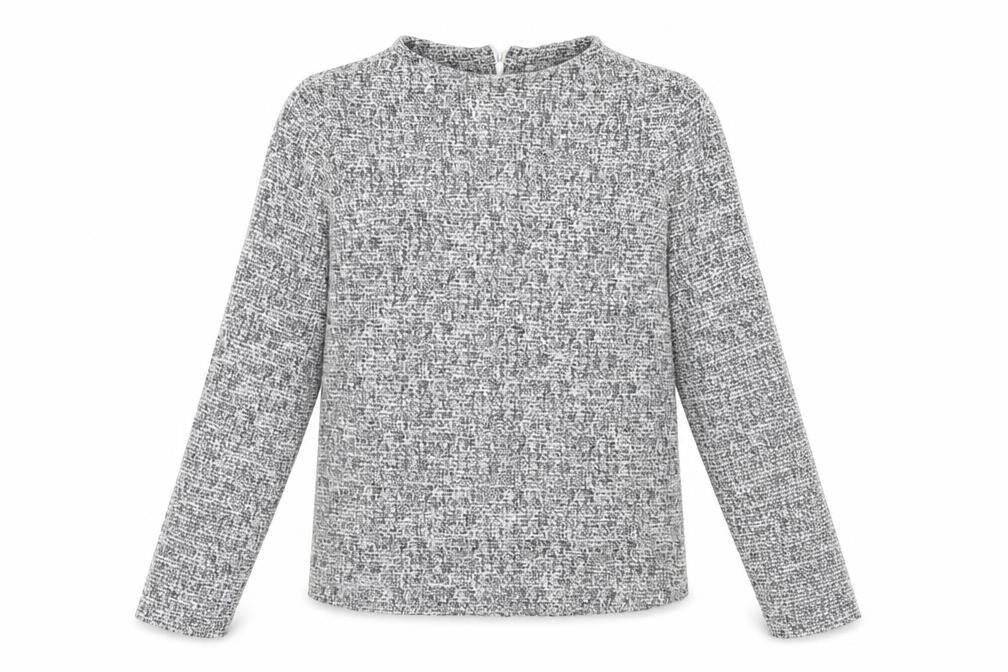 Marks & Spencer Womens Black Herringbone  Pullover Jumper Size 10