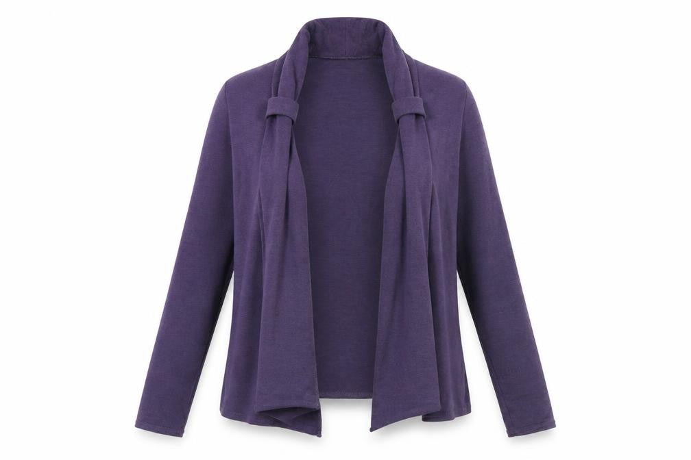 Front view of Gerard women’s purple jacket, size UK 10