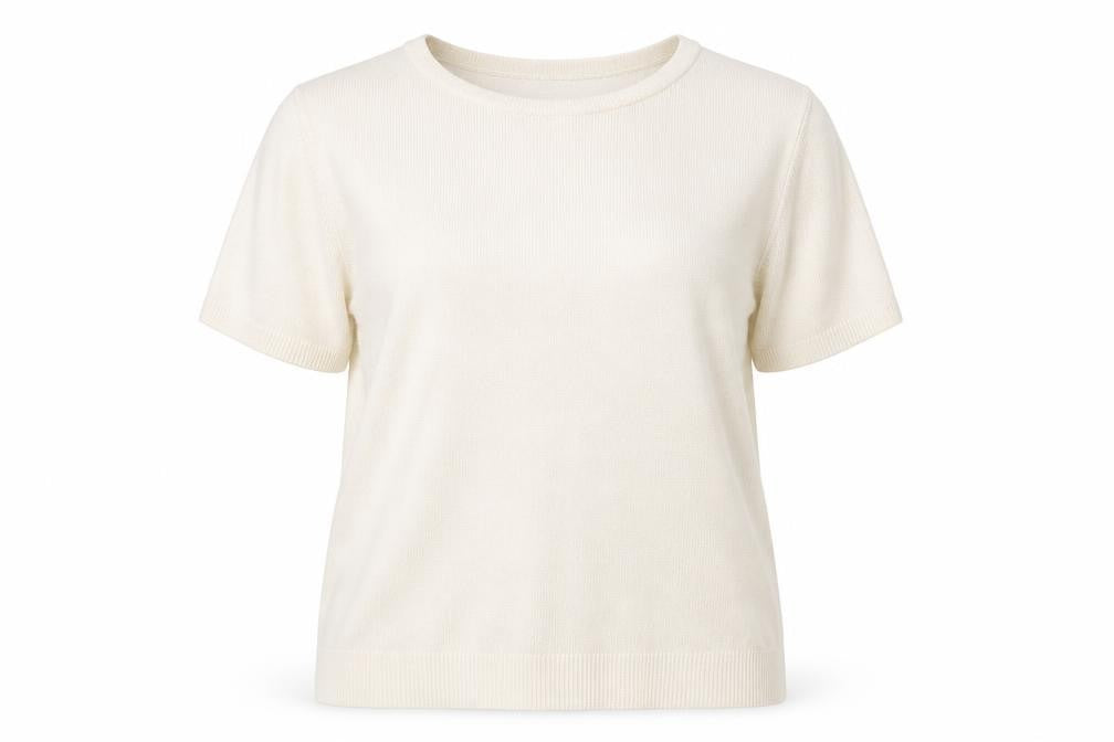 Front view of BHS women’s ivory jumper, size UK 18