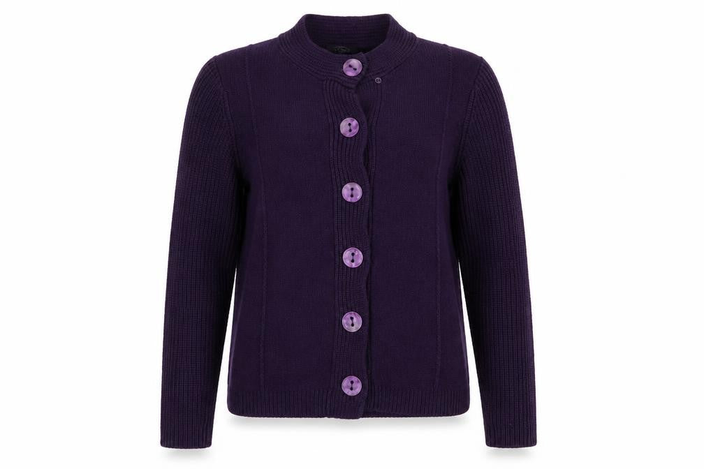 BM Womens Purple   Cardigan Jumper Size L