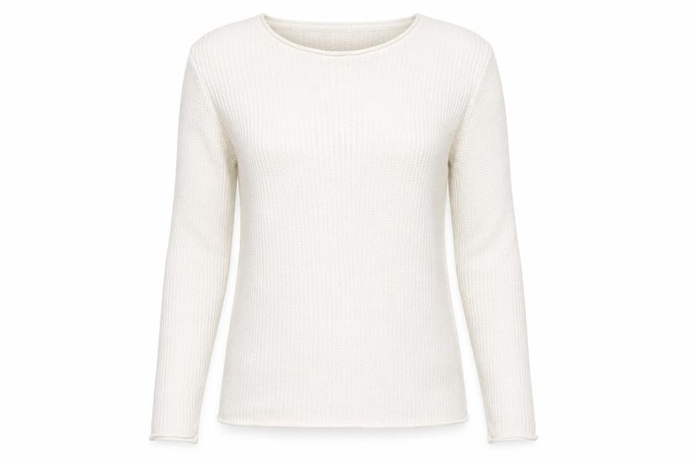 Front view of River Island women’s white jumper, size XS