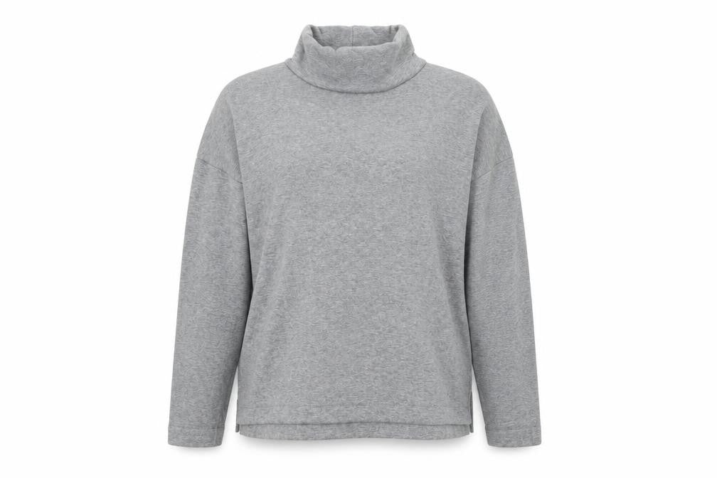 Front view of Next women’s grey pullover sweatshirt, size UK 12