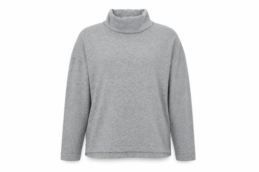 Front view of Next women’s grey pullover sweatshirt, size UK 12