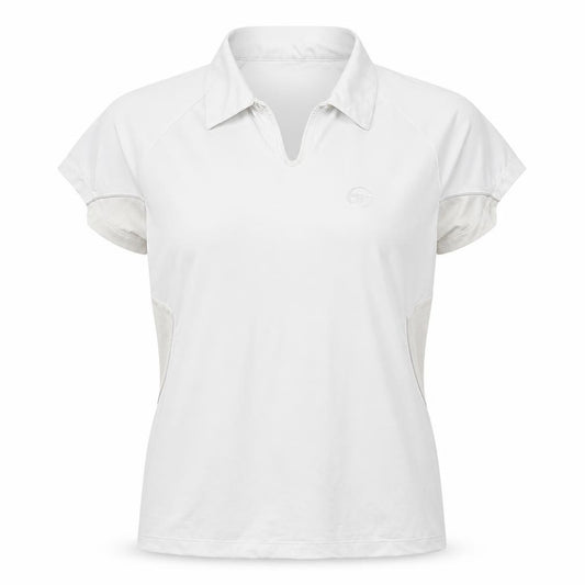 Front view of Sergio Tacchini women’s white basic t-shirt, size S