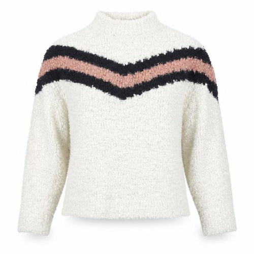 FASHION PRIVATE COMPANY Womens Multicoloured Striped  Pullover Jumper Size S