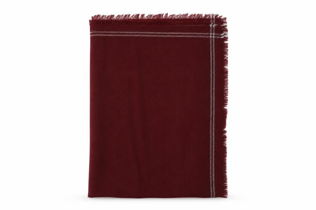 Front view of Stradivarius women’s red shawl/wrap