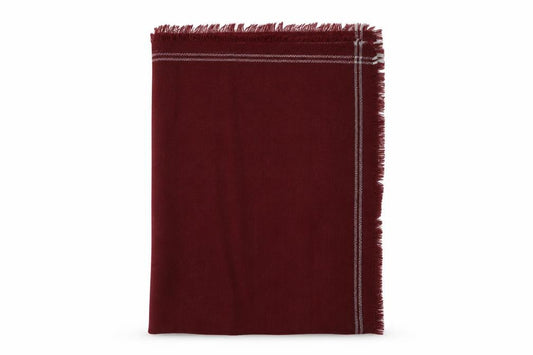 Front view of Stradivarius women’s red shawl/wrap