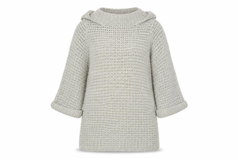 Front view of Atmosphere women’s grey jumper, size UK 14