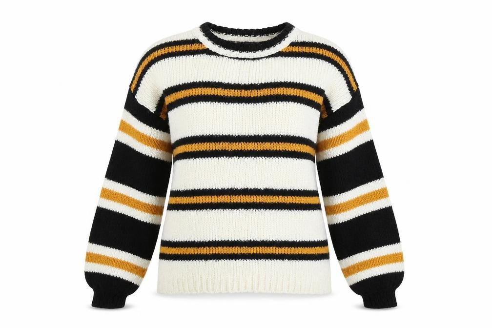 Front view of Primark women’s multicoloured jumper, size S