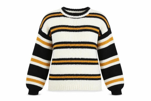 Front view of Primark women’s multicoloured jumper, size S