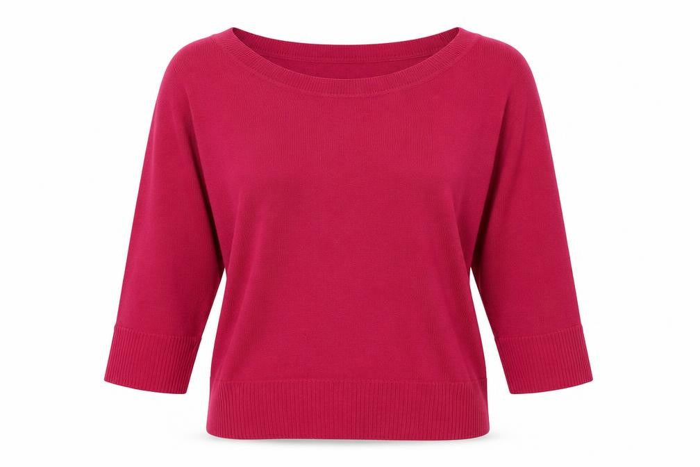 Front view of Tu women’s purple jumper, size S