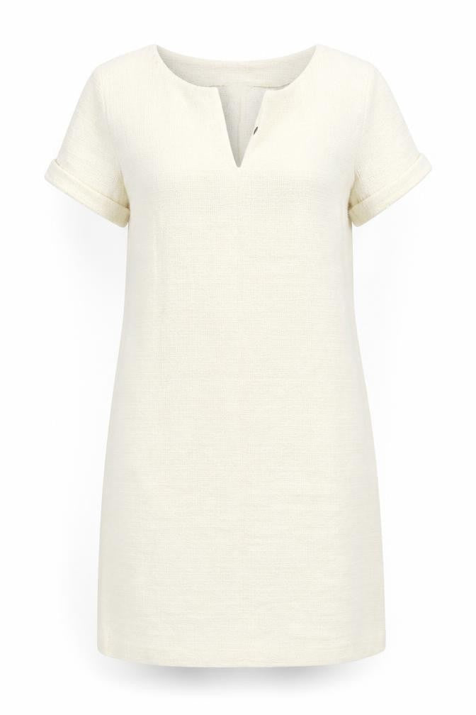 LAURA CLEMENT Womens White   Jumper Dress  Size 8