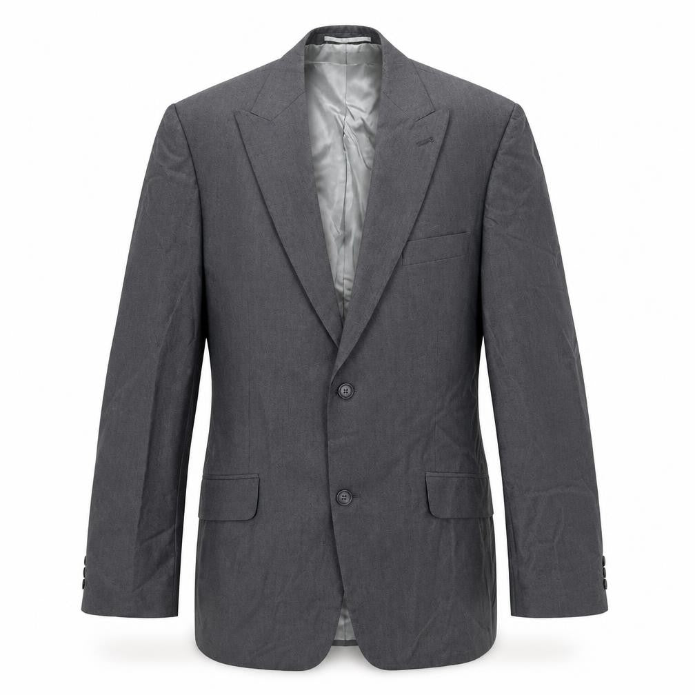 Front view of armando men’s grey jacket blazer